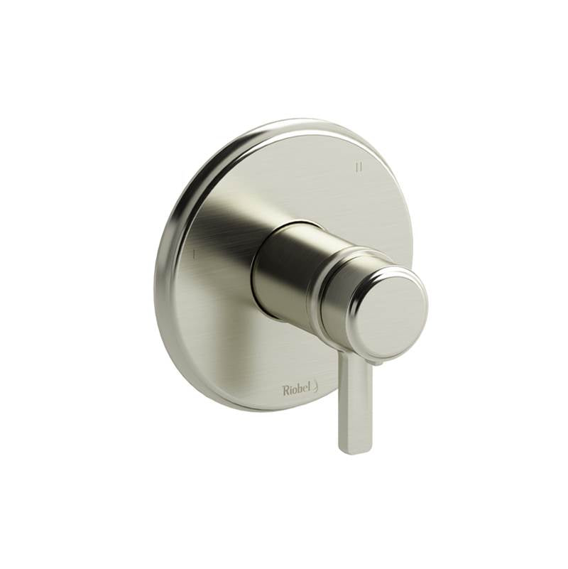 Riobel - MomentiE 1/2'' Therm & Pressure Balance Trim With 5 Functions - Brushed Nickel