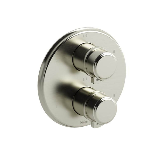 Riobel - MomentiE 3/4'' Therm & Pressure Balance Trim With 6 Functions - Brushed Nickel