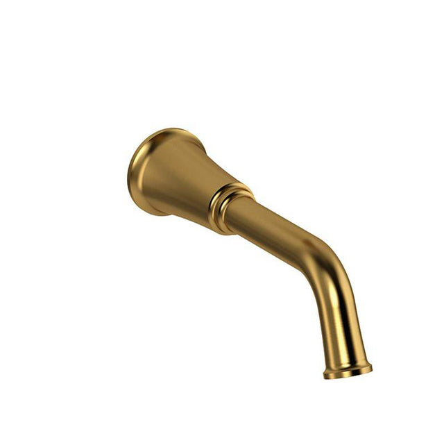 Riobel - MomentiE Wall Mount Tub Spout - Brushed Gold