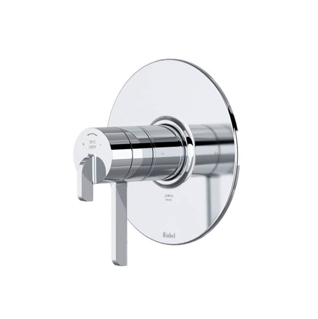 Riobel - AuthenticaE 1/2'' Therm & Pressure Balance Trim With 2 Functions - Chrome