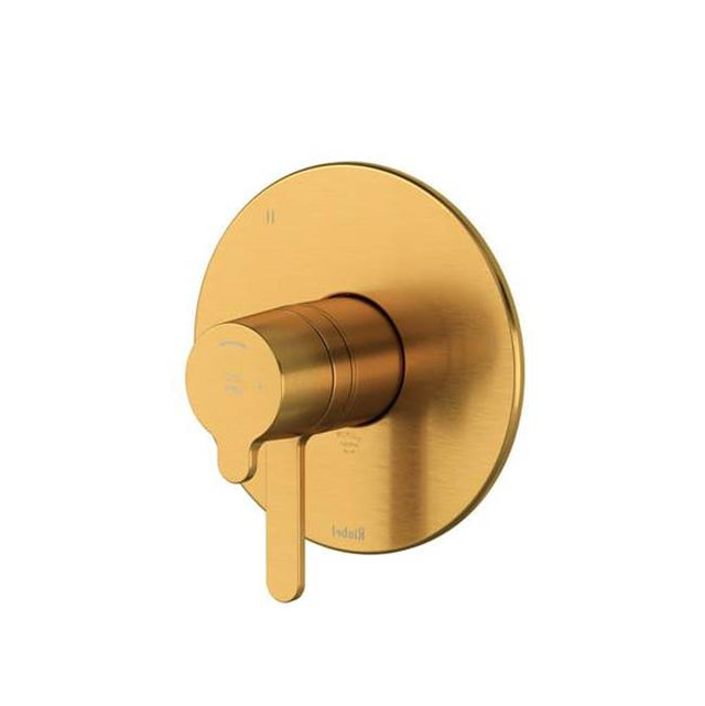 Riobel - NibiE 1/2'' Therm & Pressure Balance Trim With 5 Functions - Brushed Gold