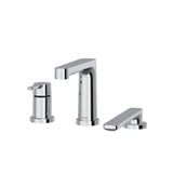 Riobel - NibiE 3-Hole Deck Mount Tub Filler Trim - Chrome