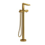 Riobel - ParabolaE Single Hole Floor Mount Tub Filler Trim - Brushed Gold