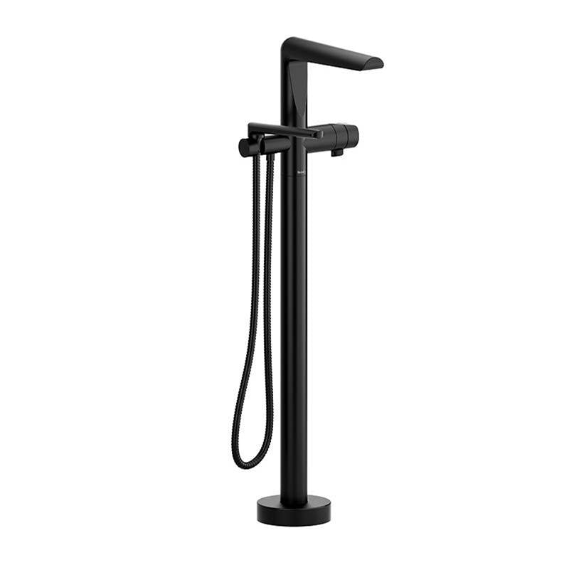 Riobel - ParabolaE Single Hole Floor Mount Tub Filler Trim - Black