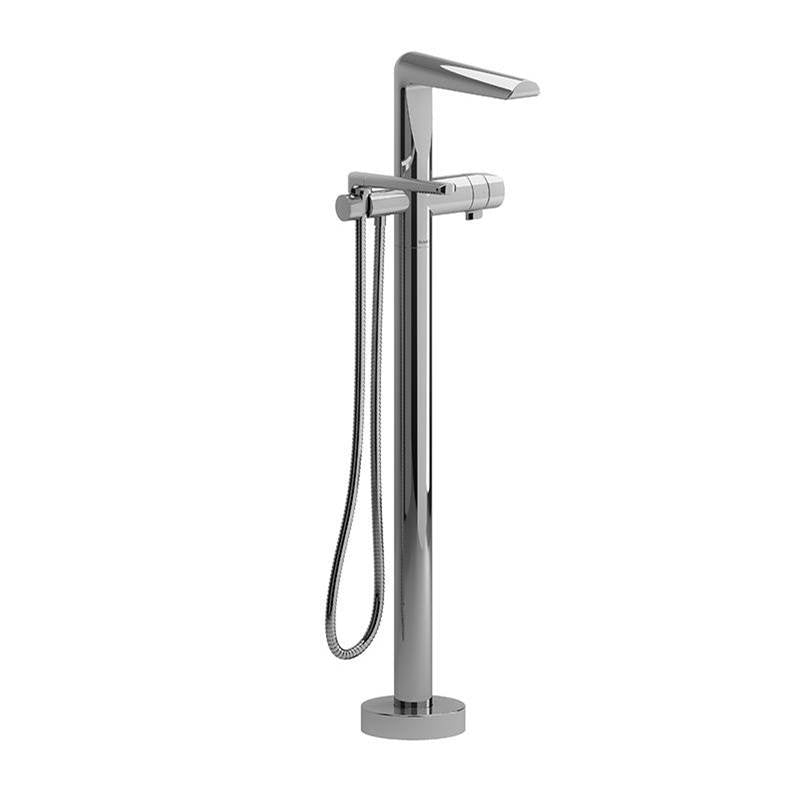 Riobel - ParabolaE Single Hole Floor Mount Tub Filler Trim - Chrome