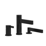 Riobel - ParadoxE 3-Hole Deck Mount Tub Filler Trim - Black