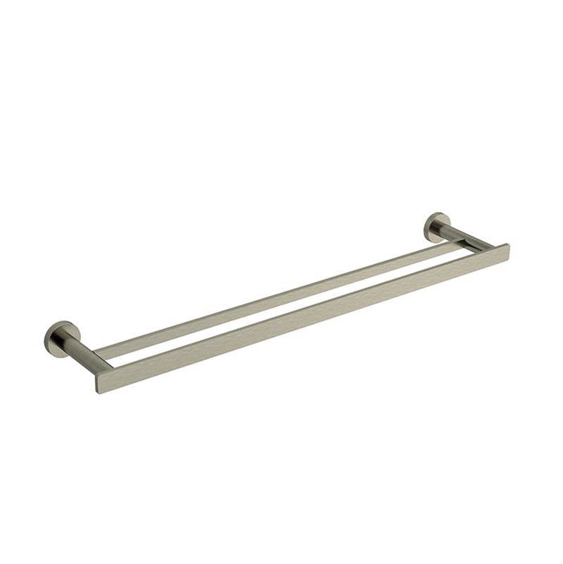 Riobel - ParadoxE Double 24'' Towel Bar - Brushed Nickel