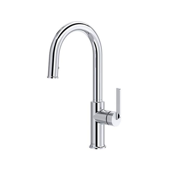 Riobel - AuthenticaE Pull-Down Kitchen Faucet With Single Spray - Chrome