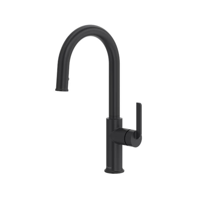 Riobel - AuthenticaE Pull-Down Kitchen Faucet With Single Spray - Black