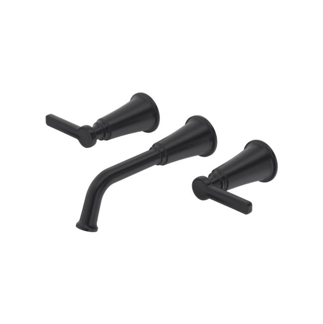 Riobel - MomentiE Wall Mount Lavatory Faucet Trim - Black