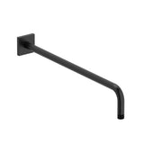 Riobel - 20'' Reach Wall Mount Shower Arm With Square Escutcheon - Black