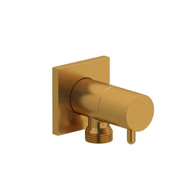 Riobel - Handshower Outlet With Integrated Volume Control - Brushed Gold