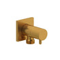 Riobel - Handshower Outlet With Integrated Volume Control - Brushed Gold