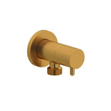 Riobel - Handshower Outlet With Integrated Volume Control - Brushed Gold