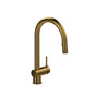 Riobel - AzureE Pull-Down Touchless Kitchen Faucet With C-Spout - Brushed Gold
