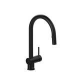 Riobel - AzureE Pull-Down Touchless Kitchen Faucet With C-Spout - Black