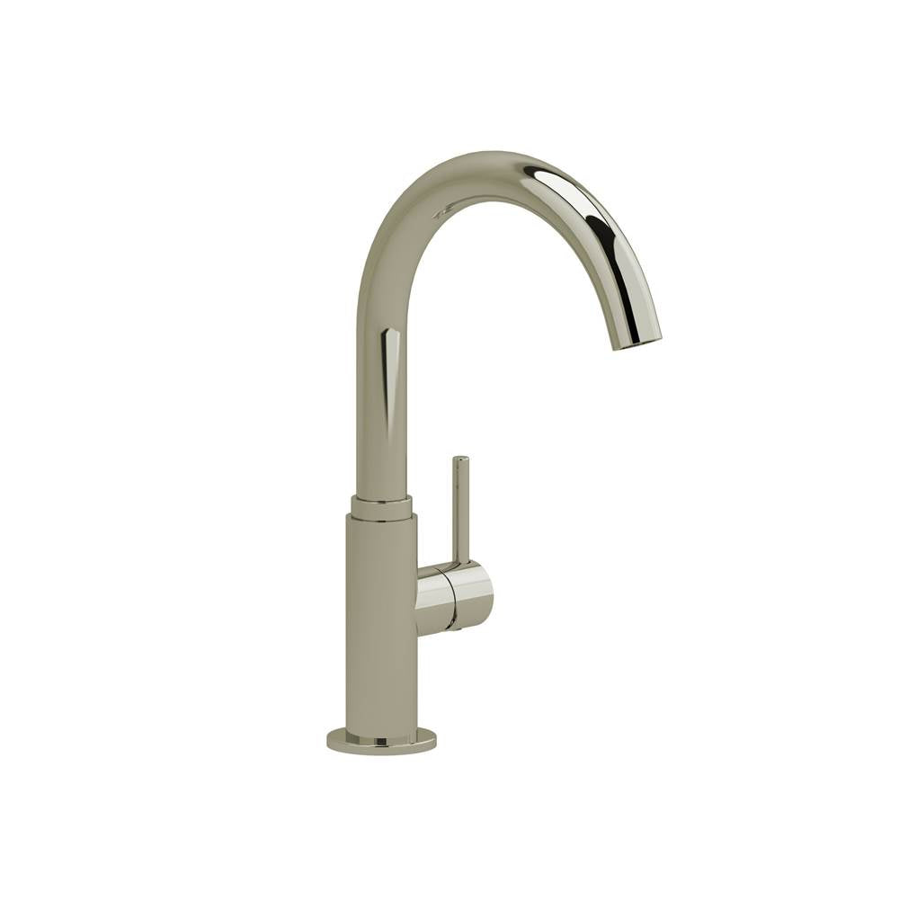 Riobel - AzureE Bar/Food Prep Kitchen Faucet With C-Spout - Polished Nickel