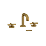 Riobel - RiuE Widespread Lavatory Faucet With U-Spout - Brushed Gold