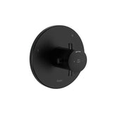 Riobel - Edge 1/2'' Therm & Pressure Balance Trim With 5 Functions - Black