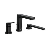 Riobel - OdeE 3-Hole Deck Mount Tub Filler Trim - Black