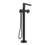 Riobel - OdeE Single Hole Floor Mount Tub Filler Trim - Black