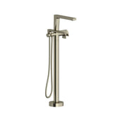 Riobel - OdeE Single Hole Floor Mount Tub Filler Trim - Brushed Nickel