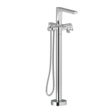 Riobel - OdeE Single Hole Floor Mount Tub Filler Trim - Chrome