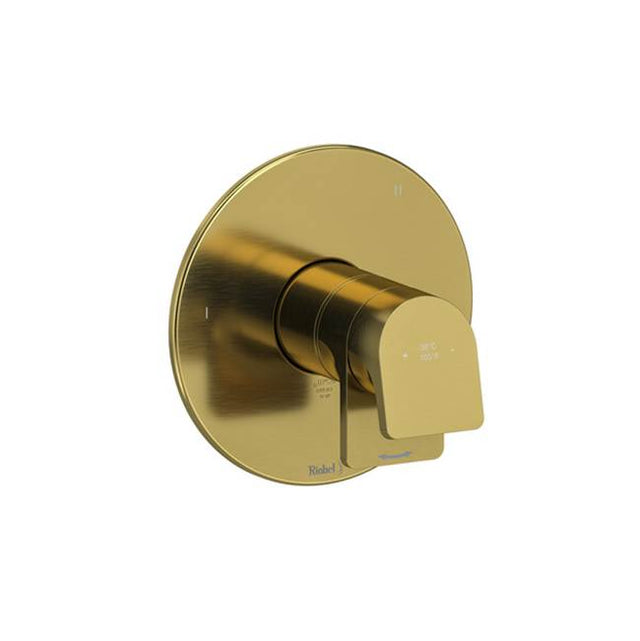Riobel - OdeE 1/2'' Therm & Pressure Balance Trim With 5 Functions - Brushed Gold
