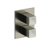Riobel - Reflet 3/4'' Therm & Pressure Balance Trim With 6 Functions - Brushed Nickel