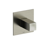 Riobel - Reflet 1/2'' Therm & Pressure Balance Trim With 3 Functions - Brushed Nickel