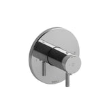 Riobel - RiuE 1/2'' Therm & Pressure Balance Trim With 2 Functions - Chrome