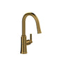 Riobel - TrattoriaE Pull-Down Touchless Kitchen Faucet With C-Spout - Brushed Gold