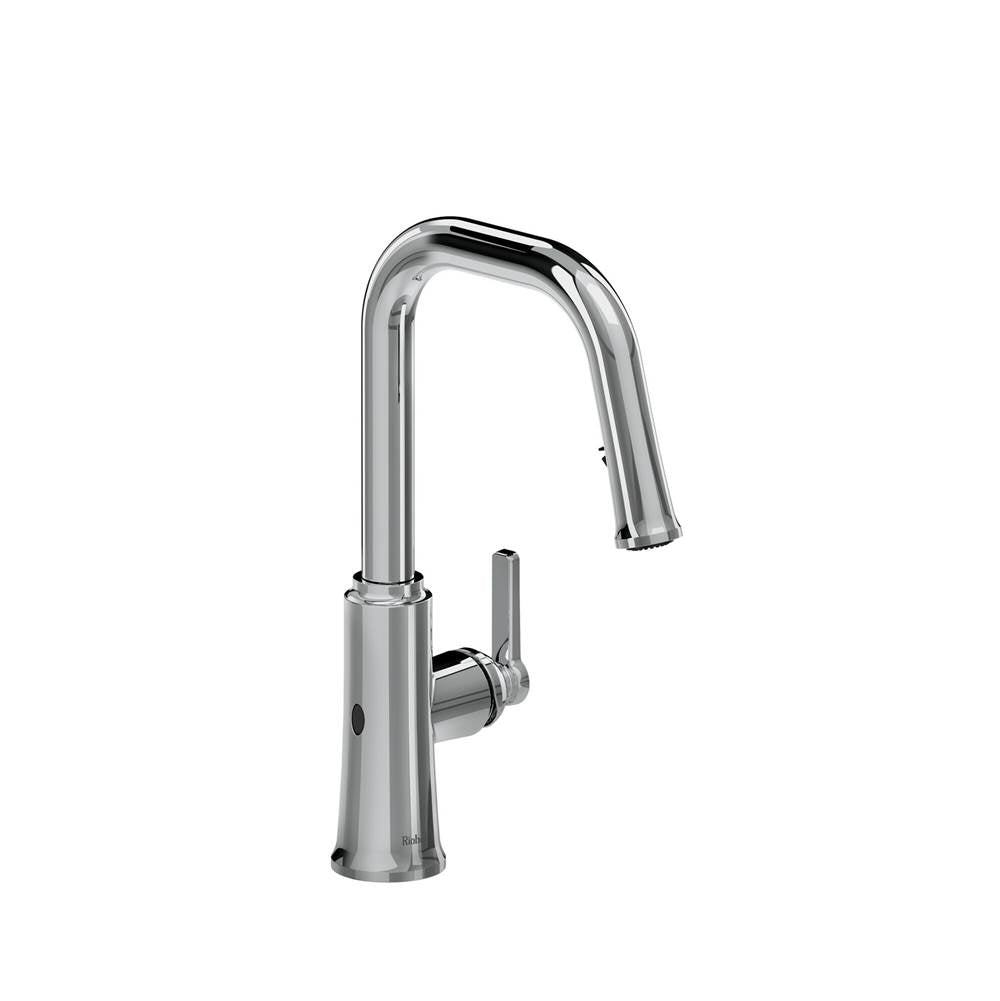 Riobel - TrattoriaE Pull-Down Touchless Kitchen Faucet With U-Spout - Chrome