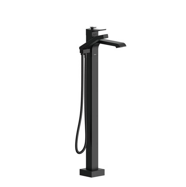 Riobel - ZendoE Single Hole Floor Mount Tub Filler Trim - Black