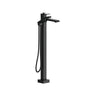 Riobel - ZendoE Single Hole Floor Mount Tub Filler Trim - Black