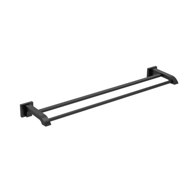 Riobel - ZendoE Double 24'' Towel Bar - Black