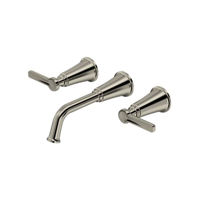 Riobel - MomentiE Wall Mount Lavatory Faucet Trim - Brushed Nickel