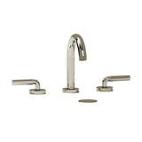 Riobel - RiuE Widespread Lavatory Faucet With C-Spout - Polished Nickel