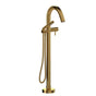 Riobel - RiuE Single Hole Floor Mount Tub Filler Trim - Brushed Gold