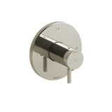 Riobel - RiuE 1/2'' Therm & Pressure Balance Trim With 3 Functions - Polished Nickel