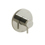 Riobel - RiuE 1/2'' Therm & Pressure Balance Trim With 5 Functions - Polished Nickel