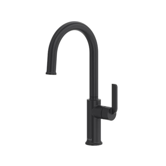 Riobel - AuthenticaE Bar/Food Prep Kitchen Faucet With C-Spout - Black
