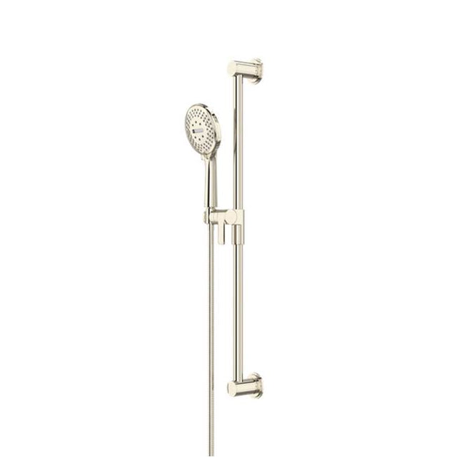 Riobel - Handshower Set With 29'' Slide Bar and 5-Function Handshower - Polished Nickel
