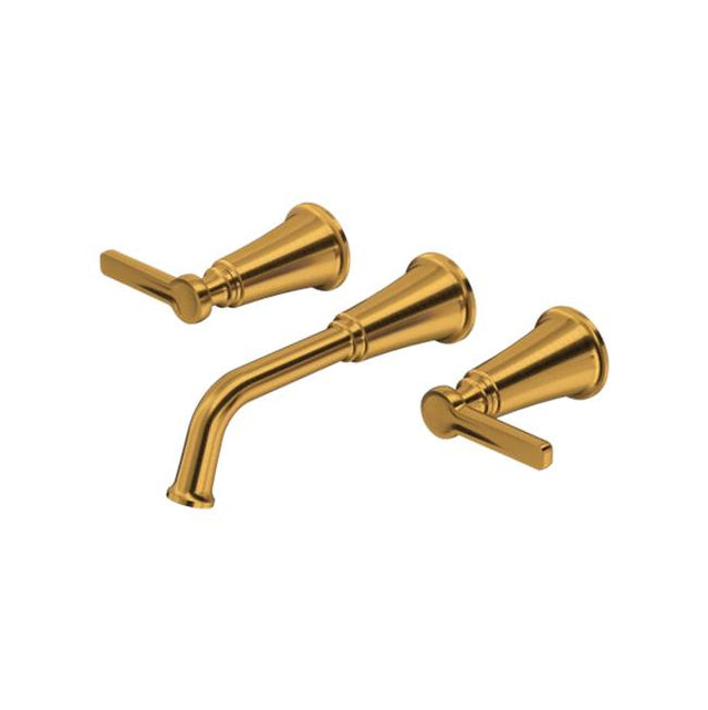 Riobel - MomentiE Wall Mount Lavatory Faucet Trim - Brushed Gold