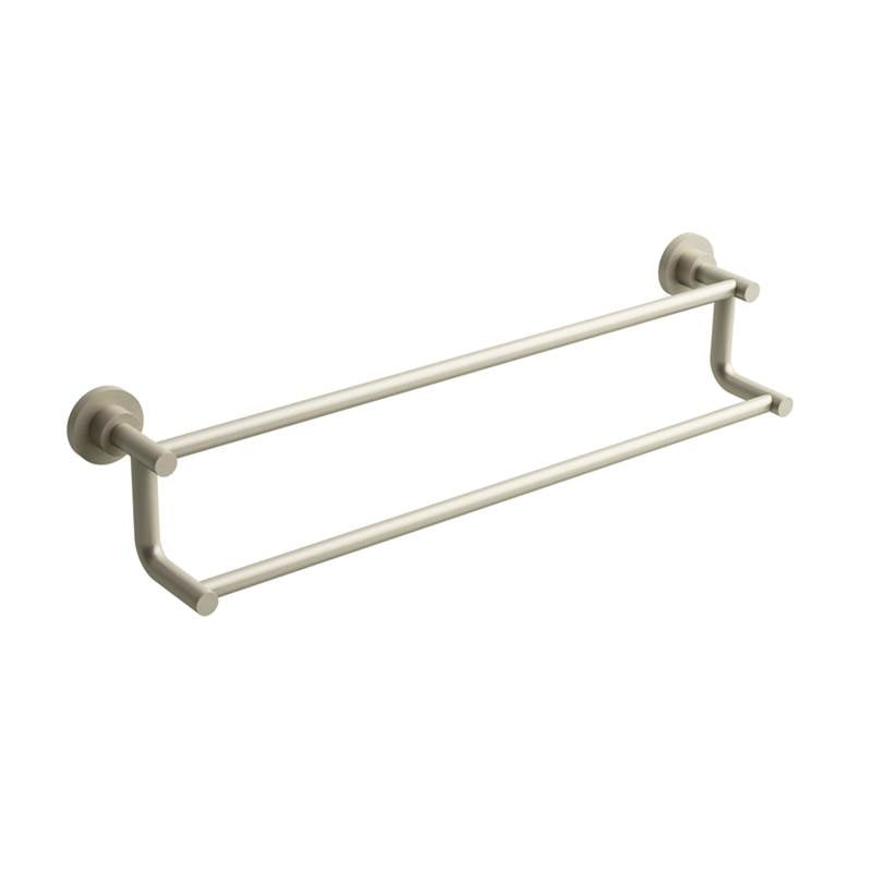 Riobel - Star Double 24'' Towel Bar - Brushed Nickel