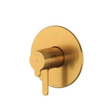 Riobel - NibiE 1/2'' Therm & Pressure Balance Trim With 3 Functions - Brushed Gold