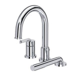 Riobel - AuthenticaE 3-Hole Deck Mount Tub Filler Trim - Chrome