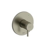 Riobel - RiuE 1/2'' Therm & Pressure Balance Trim With 3 Functions - Brushed Nickel