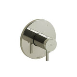 Riobel - RiuE 1/2'' Therm & Pressure Balance Trim With 3 Functions - Polished Nickel
