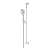Riobel - Handshower Set With 36'' Slide Bar and 5-Function Handshower - Chrome
